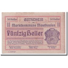Banknote, Austria, Mauthausen, 50 Heller, personnage, UNC(63), Mehl:601 IIa