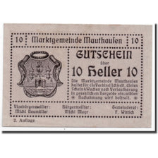 Banknote, Austria, Mauthausen, 10 Heller, personnage, UNC(63), Mehl:601 IIa