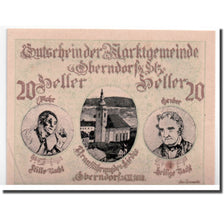 Banknote, Austria, Oberndorf bei Salzburg, 20 Heller, portrait, UNC(63)