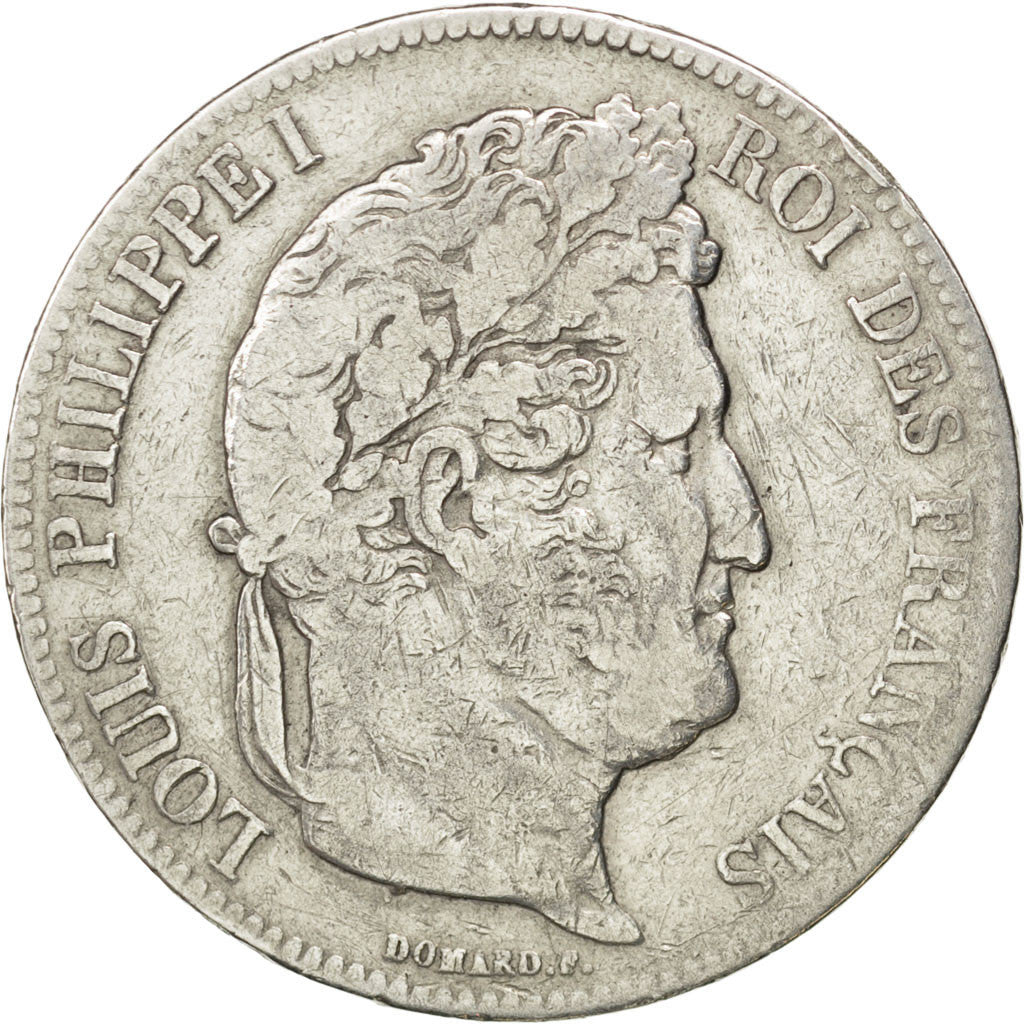Francia, Louis-Philippe, 5 Francs, 1840, Bordeaux, MB, Argento, KM:749.7, Gad...