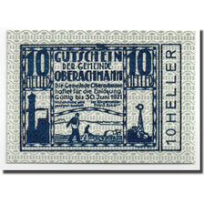 Banknote, Austria, Oberachmann, 10 Heller, Agriculture et Industrie, 1920