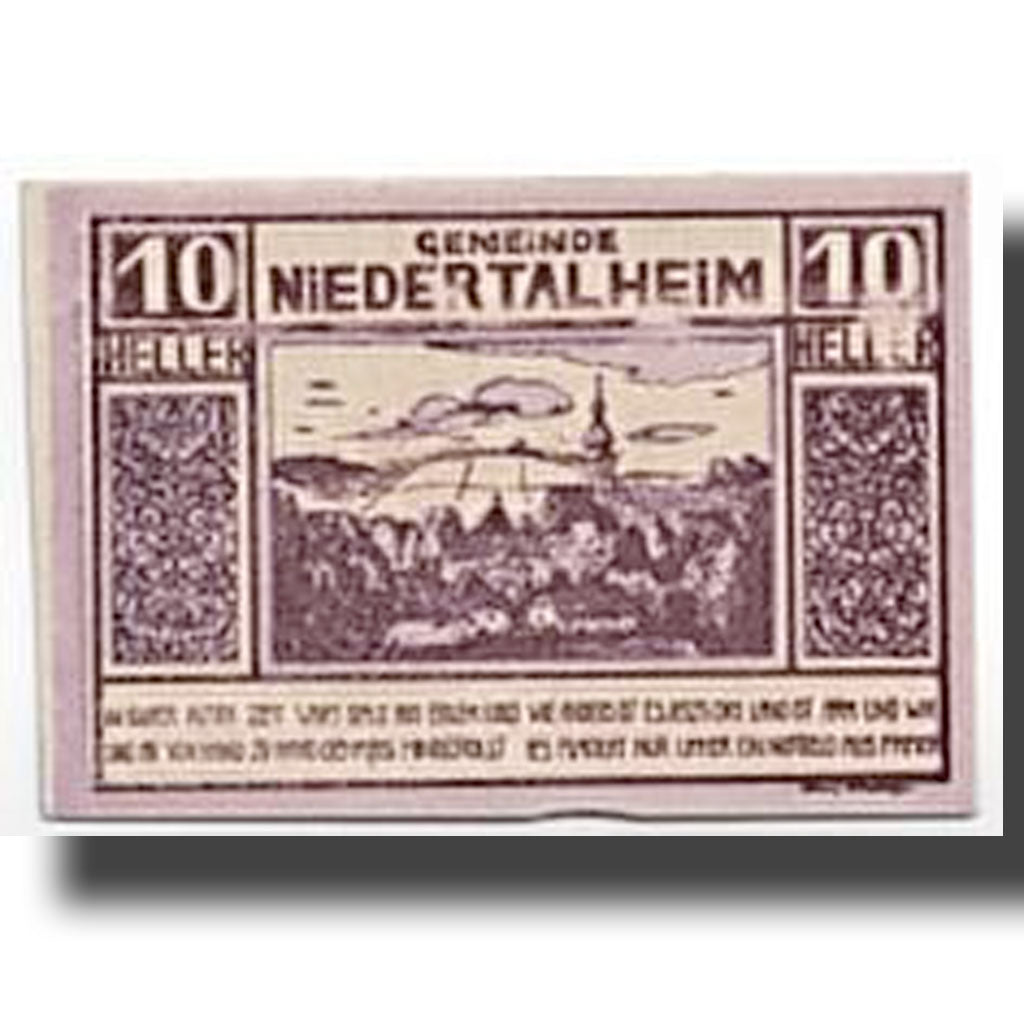 Banconote, Austria, Niederthalheim, 10 Heller, paysage, 1920, 1920-04-21, SPL