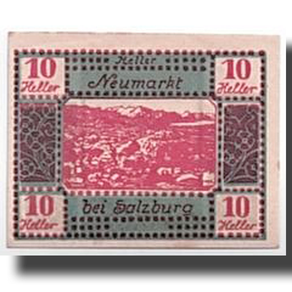 Banconote, Austria, Neumarkt, 10 Heller, paysage, SPL, Mehl:660a