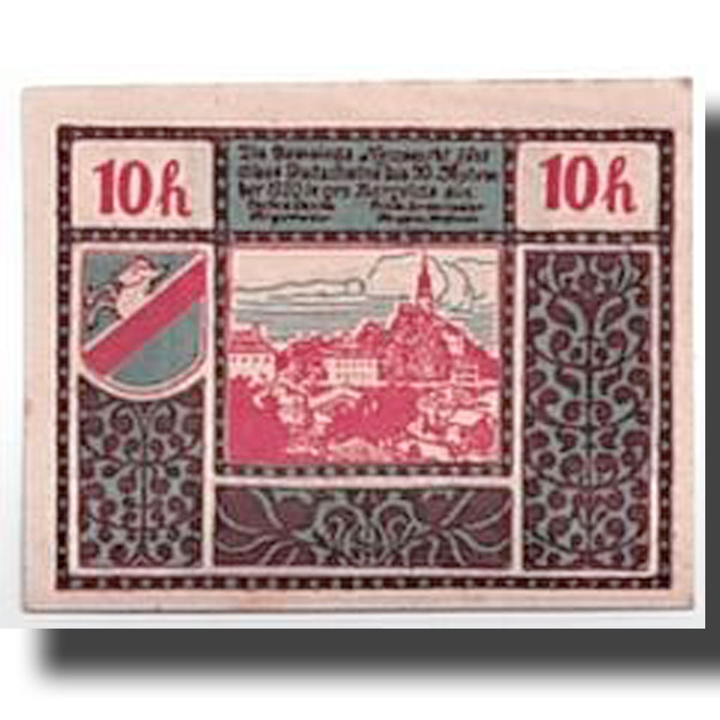 Banconote, Austria, Neumarkt, 10 Heller, paysage, SPL, Mehl:660a