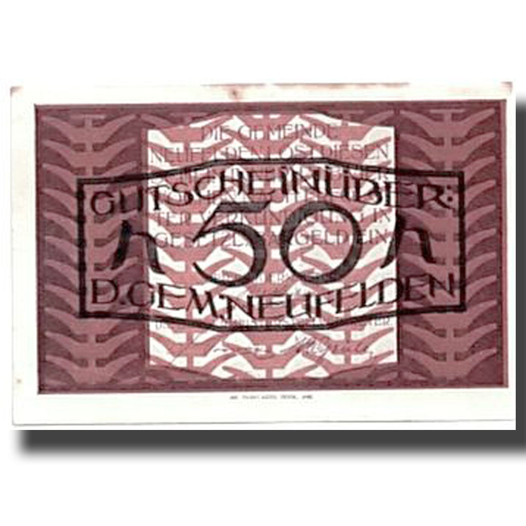 Banknote, Austria, Neufelden, 50 Heller, paysage, UNC(63), Mehl:644a
