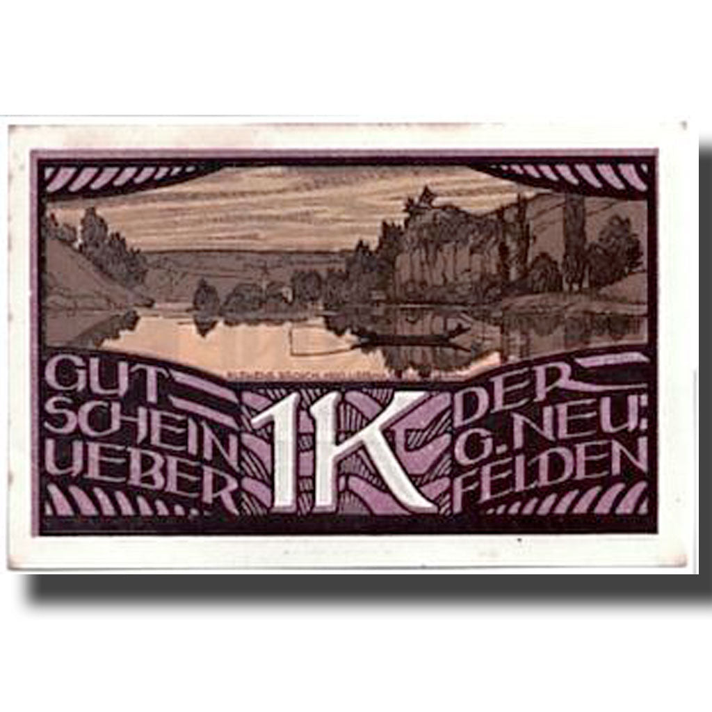 Banknote, Austria, Neufelden, 1 Krone, paysage, UNC(63), Mehl:644a