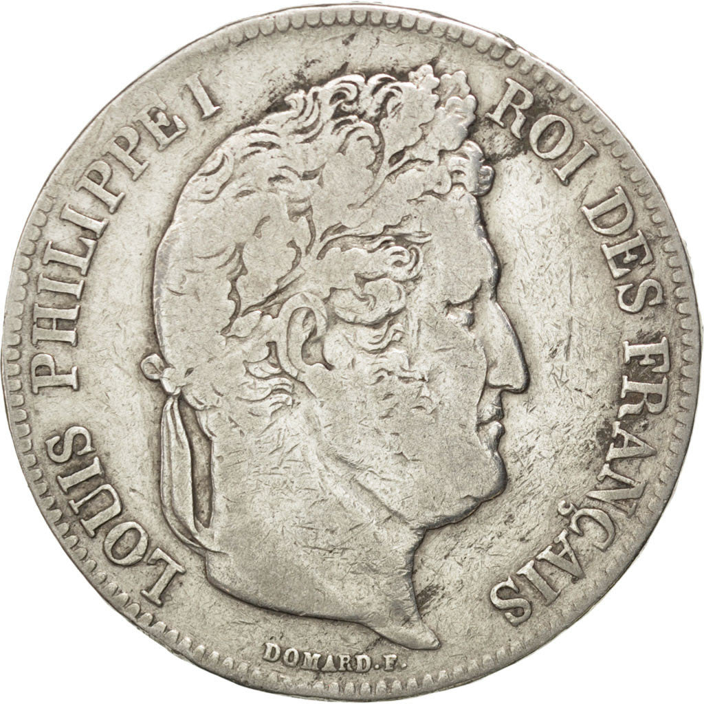Coin, France, Louis-Philippe, 5 Francs, 1835, Lille, VF(20-25), Silver