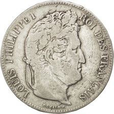 Coin, France, Louis-Philippe, 5 Francs, 1835, Lille, VF(20-25), Silver