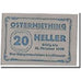 Banconote, Austria, Ostermiething, 20 Heller, Graphique 2, SPL, Mehl:713II