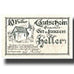 Banknote, Austria, Ort im Innkreis O.Ö. Gemeinde, 10 Heller, Eglise, UNC(63)