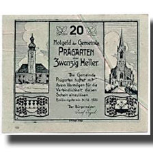 Banknote, Austria, Prägarten, 20 Heller, paysage, UNC(63), Mehl:777d