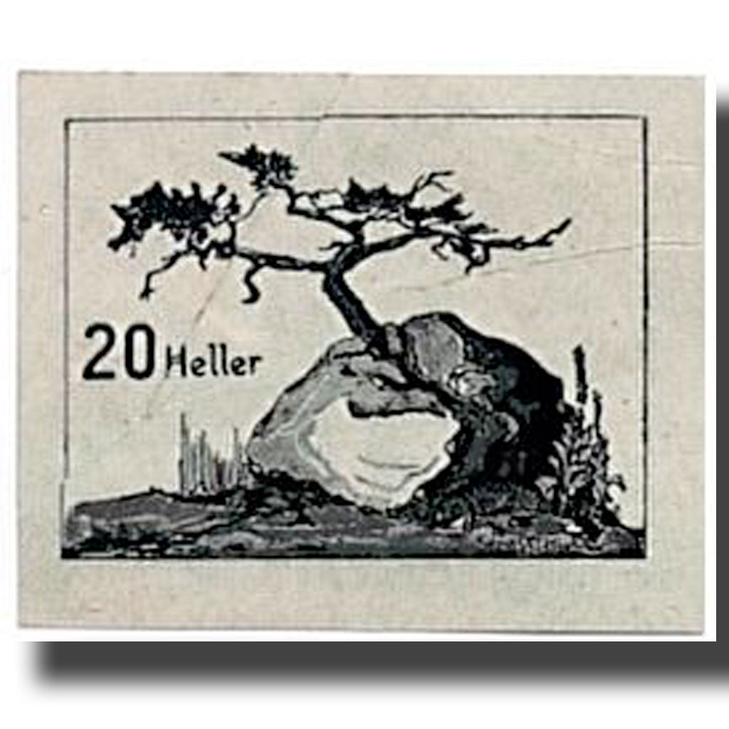 Banknote, Austria, Prägarten, 20 Heller, paysage, UNC(63), Mehl:777d
