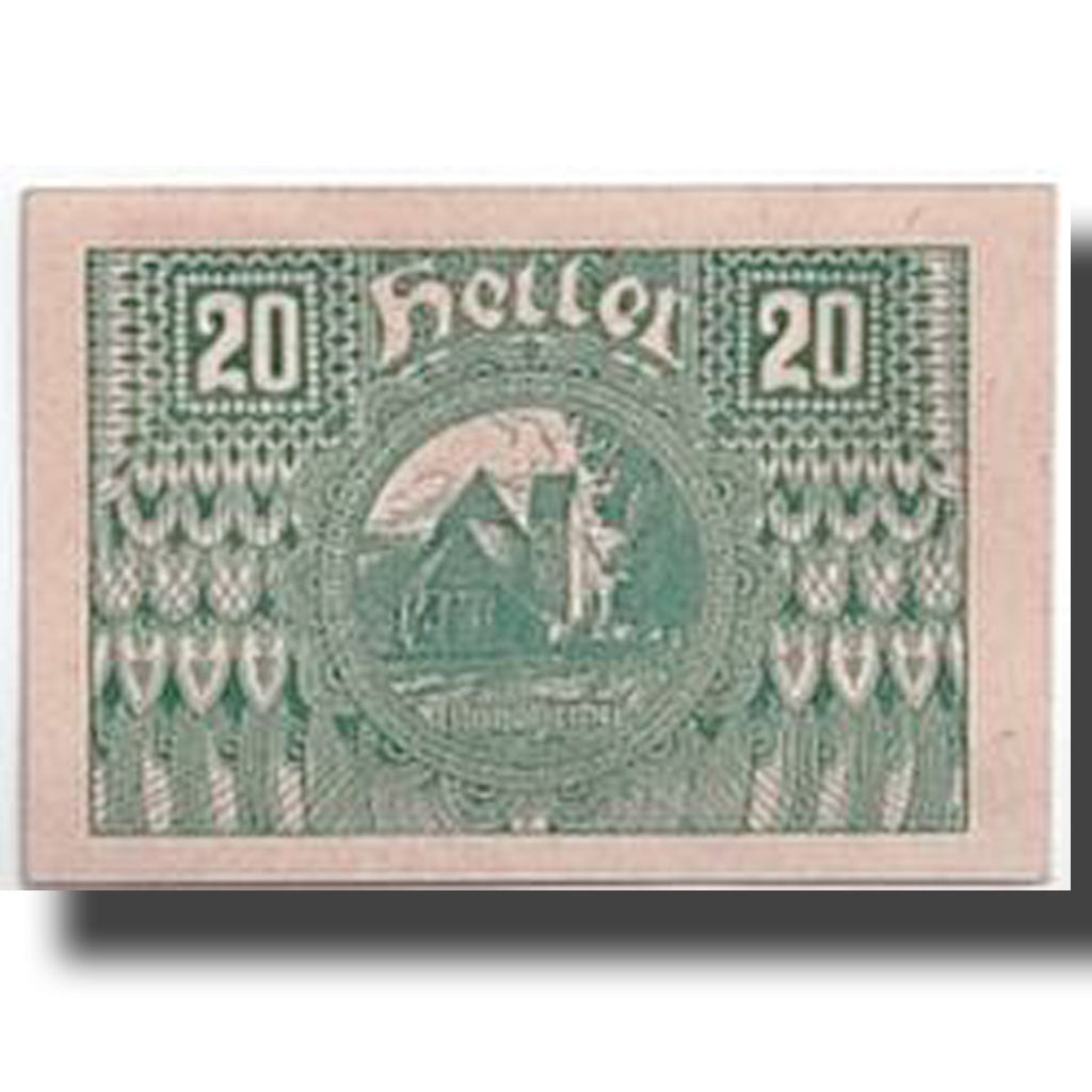 Banconote, Austria, Pöggstall, 20 Heller, Eglise 1, 1920, 1920-04-27, SPL