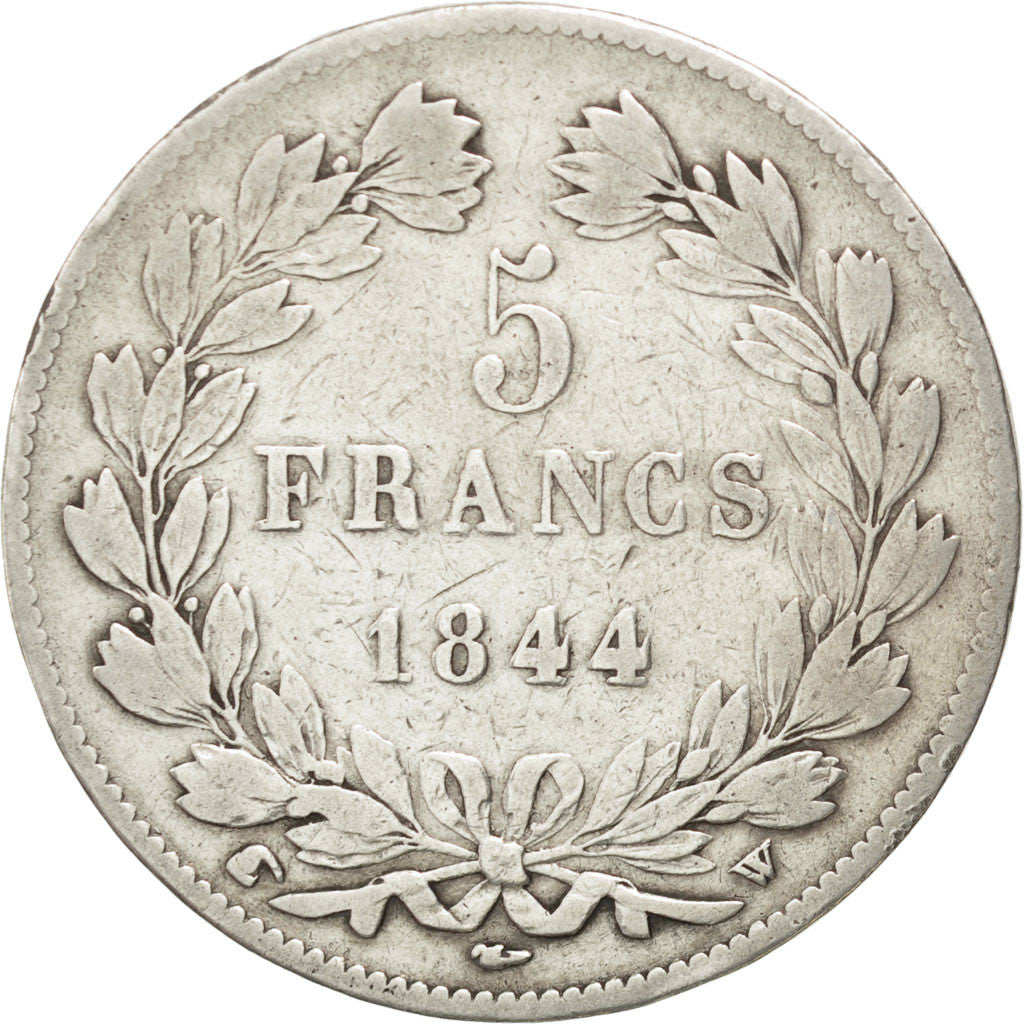 Monnaie, France, Louis-Philippe, 5 Francs, 1844, Lille, TB, Argent, KM:749.13