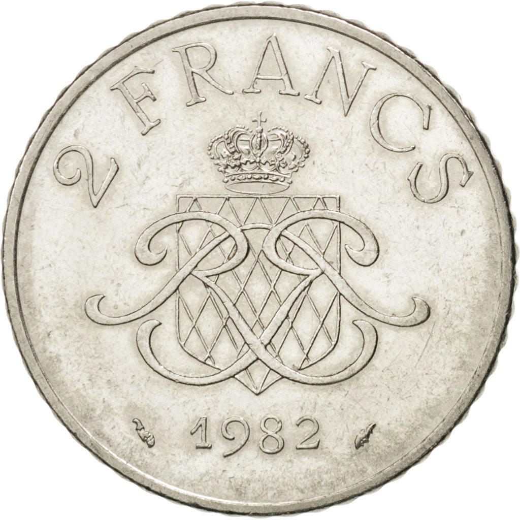Monaco, Rainier III, 2 Francs, 1982, Gadoury 151