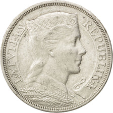 Lettonia, 5 Lati, 1931, BB, Argento, KM:9