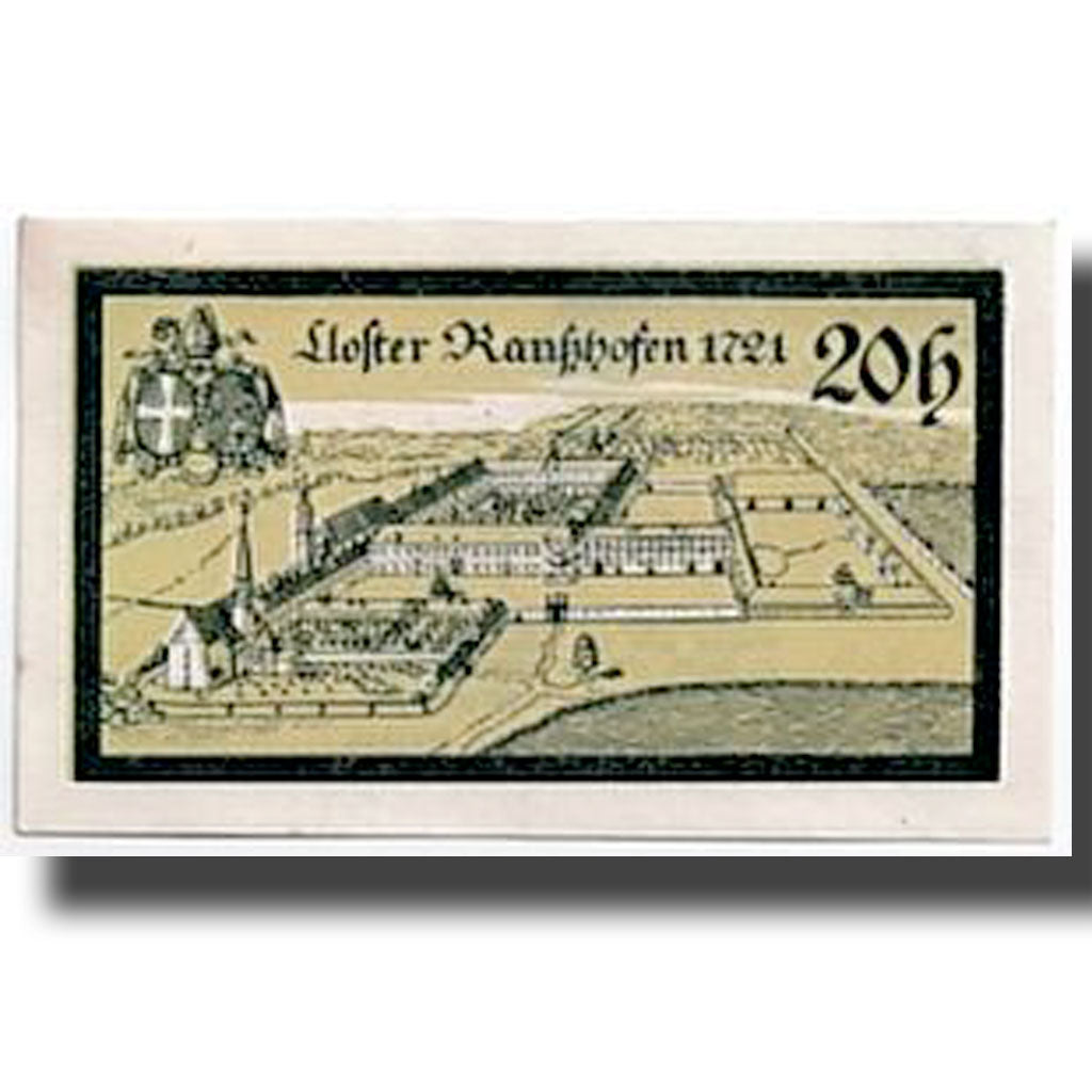 Banknote, Austria, Ranshofen, 20 Heller, paysage, UNC(63), Mehl:819Da