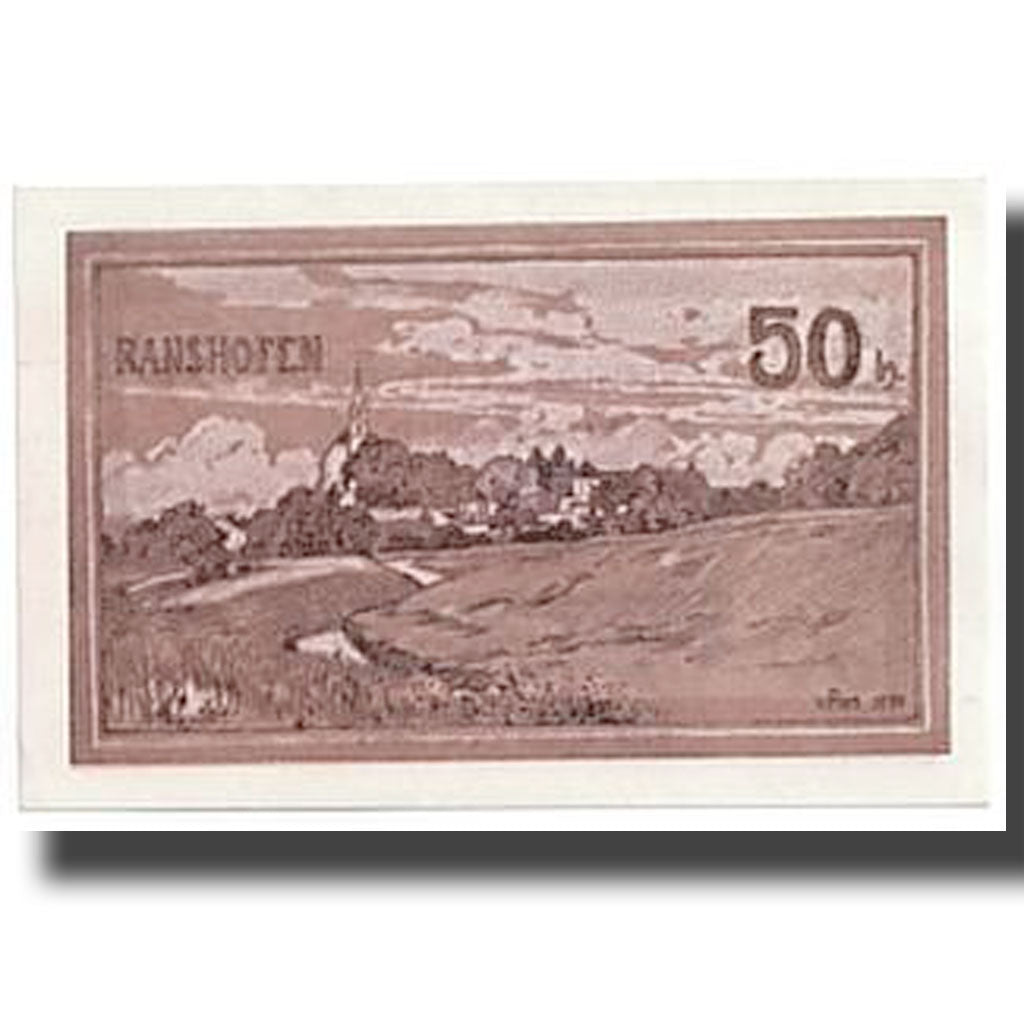 Banknote, Austria, Ranshofen, 50 Heller, paysage, UNC(63), Mehl:819Ea
