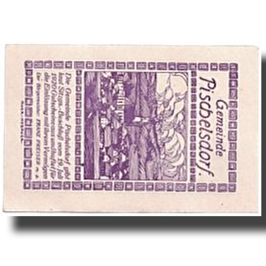 Banknote, Austria, Pischelsdorf, 20 Heller, paysage, 1920, 1920-07-19, UNC(63)