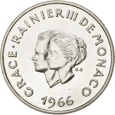 MONACO, 10 Francs, 1966, KM #M1, MS(63), Silver, 37, Gadoury #154, 25.06
