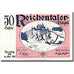 Billet, Autriche, Reichental, 50 Heller, paysage, SPL, Mehl:827 1a