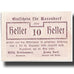 Banknot, Austria, Raxendorf, 10 Heller, graphique, 1920, 1920-05-10, UNC(63)