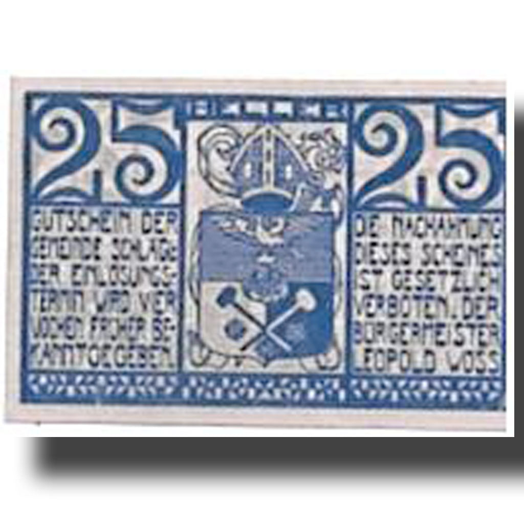 Banconote, Austria, Schlägl, 25 Heller, Ecusson, KM:960, SPL