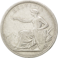 Svizzera, 5 Francs, 1874, Brussels, MB, Argento, KM:11