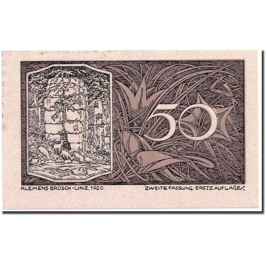Geldschein, Österreich, St Georgen, 50 Heller, paysage, UNZ-, Mehl:886