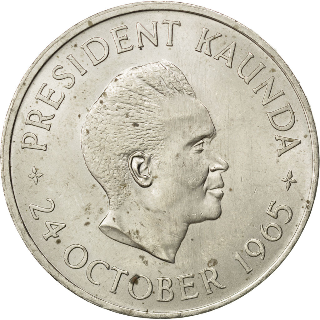 Zambia, 5 Shillings, 1965, SPL-, Rame-nichel, KM:4