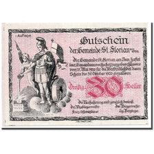 Banknote, Austria, St Florian, 30 Heller, personnage, 1920, 1920-05-15, UNC(63)