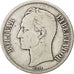 VENEZUELA, Gram 25, 5 Bolivares, 1929, KM #24.2, VF(20-25), Silver, 37, 24.59