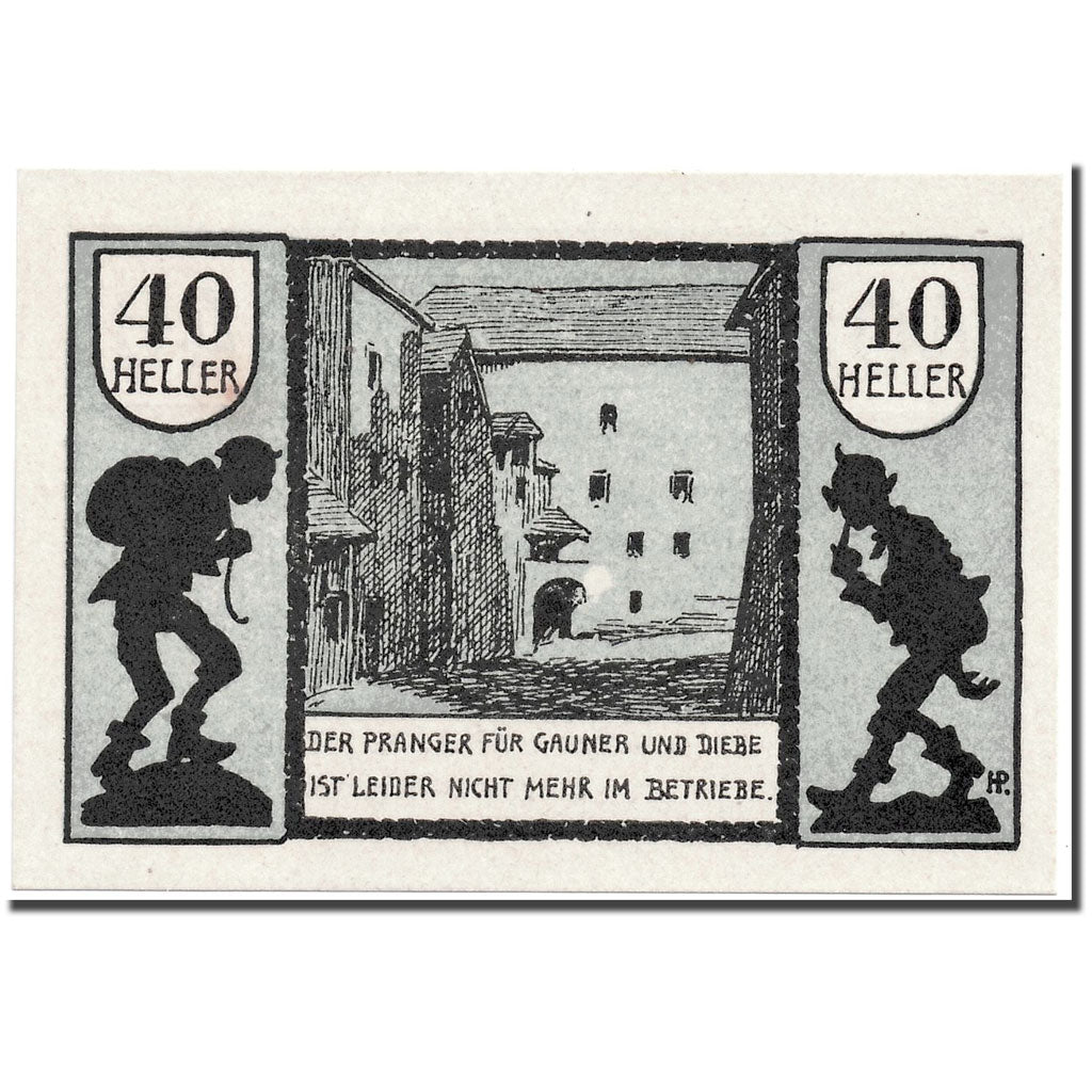 Geldschein, Österreich, Schärding, 40 Heller, ruelle, 1920, 1920-04-30, UNZ-