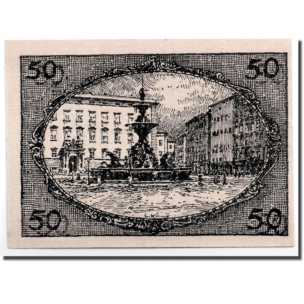 Banknote, Austria, Salzburg, 50 Heller, place, 1920, UNC(63), Mehl:862 I