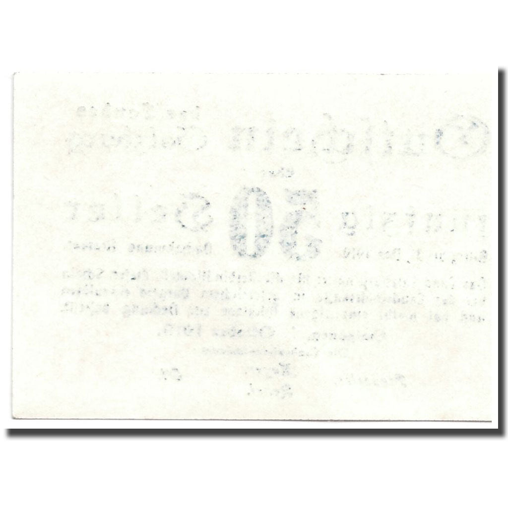 Banknote, Austria, Salzburg, 50 Heller, graphique, 1919, 1919-10-01, UNC(63)