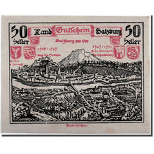 Banknote, Austria, Salzburg, 50 Heller, paysage, 1919, 1919-10-01, UNC(63)