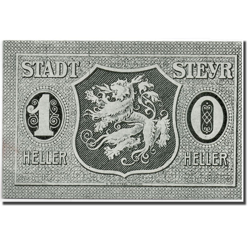 Banknote, Austria, Steyr, 10 Heller, Blason, UNC(63), Mehl:1034 II