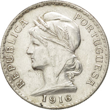 Coin, Portugal, Escudo, 1916, EF(40-45), Silver, KM:564