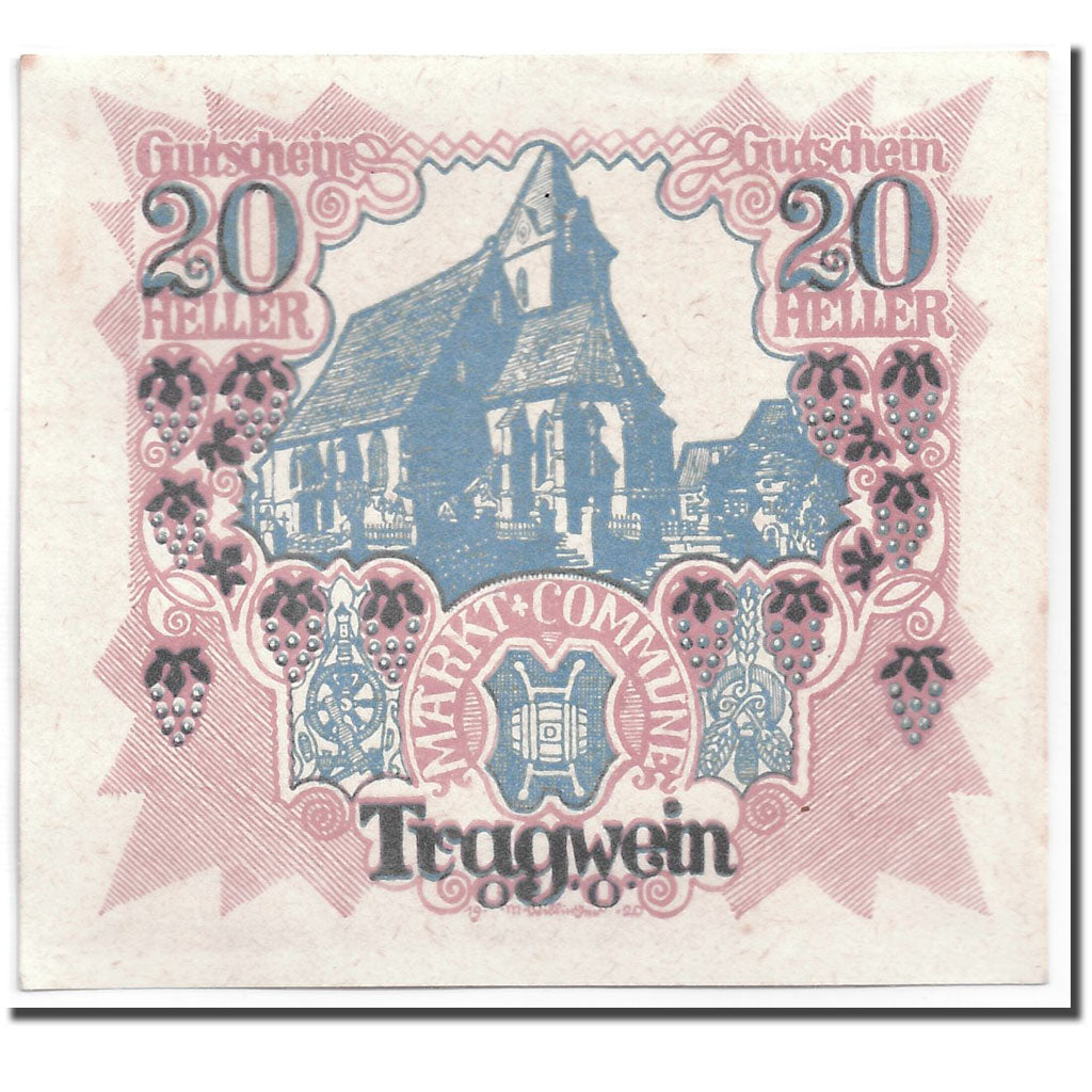 Banknote, Austria, Tragwein, 20 Heller, Eglise, 1920, 1920-05-04, UNC(63)