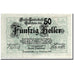 Banknote, Austria, Innsbruck, 50 Heller, Ecusson, 1919, 1919-09-01, UNC(63)