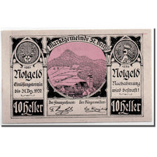 Banknote, Austria, St Veit a.d Gölsen, 10 Heller, paysage, 1920, UNC(63)