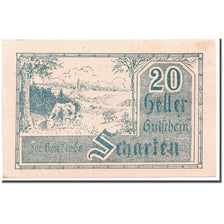 Banknote, Austria, Scharten, 20 Heller, paysage 1, 1920, 1920-05-02, UNC(63)