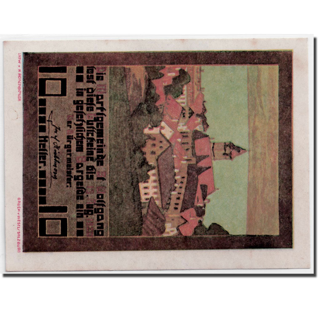 Banconote, Austria, St Wolfgang, 10 Heller, paysage, 1920, 1920-08-15, SPL