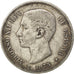Coin, Spain, Alfonso XII, 5 Pesetas, 1875, EF(40-45), Silver, KM:671
