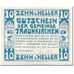 Banknote, Austria, Traunkirchen, 10 Heller, personnage, 1920, 1920-06-01