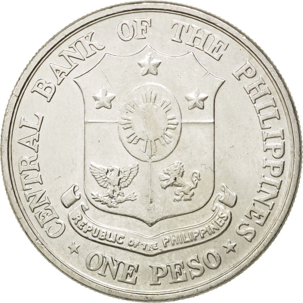Coin, Philippines, Peso, 1961, AU(50-53), Silver, KM:192