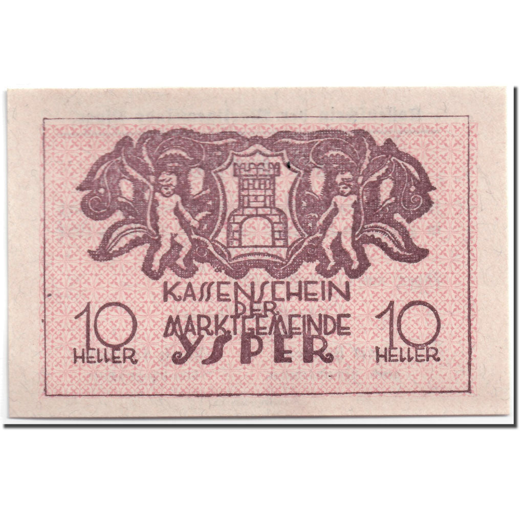 Geldschein, Österreich, Ysper, 10 Heller, château, 1920, 1920-04-11, UNZ-