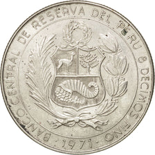 PERU, 50 Soles, 1971, Lima, KM #256, AU(55-58), Silver, 37, 21.86