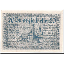 Banknote, Austria, Zell an der Pram, 20 Heller, paysage, 1920, 1920-04-20