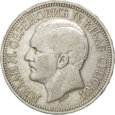 SERBIA, 5 Dinara, 1879, KM #12, EF(40-45), Silver, 24.94